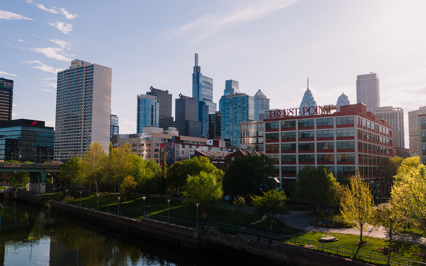 The Philadelphia skyline.